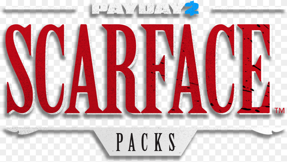 Black And White Library Payday Packs Overkill Software Scarface Pack Payday, License Plate, Transportation, Vehicle Free Png Download