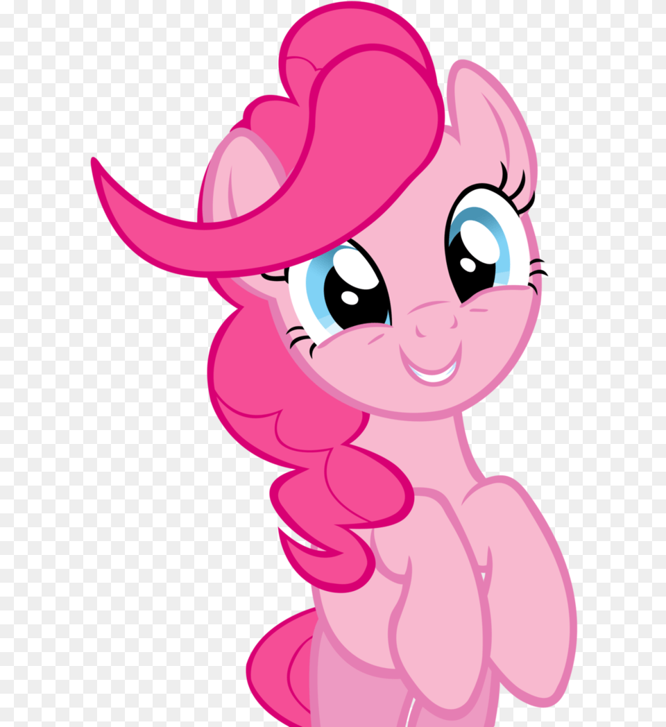 Black And White Library Smiling By Craftybrony My Little Pony Pinkie Pie Front, Cartoon, Baby, Person, Book Png Image