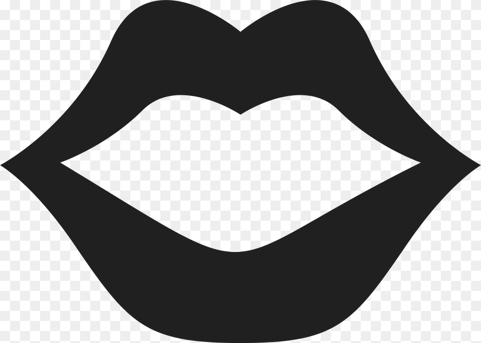 Black And White Lips Picture Rot Ikonka, Person, Mouth, Body Part, Moon Free Png Download