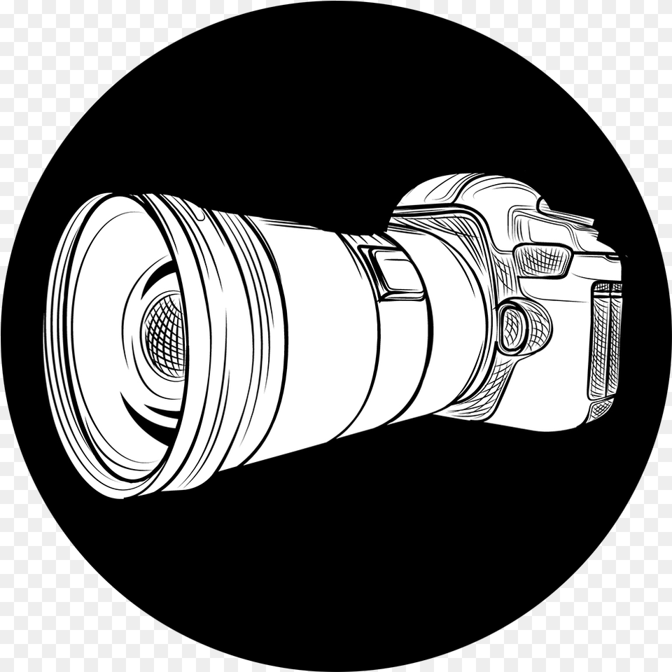 Black And White Logo Photographer Artwork Transprent Circle, Electronics, Photography, Camera, Video Camera Png Image