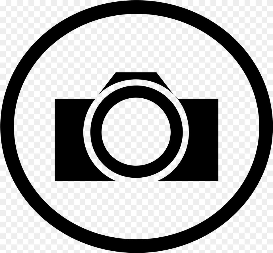 Black And White Logos Camera Logo Hd, Gray Png