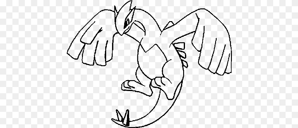 Black And White Lugia, Gray Png