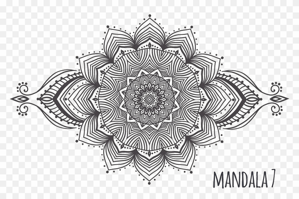 Black And White Mandalas, Art, Pattern, Drawing, Floral Design Free Transparent Png