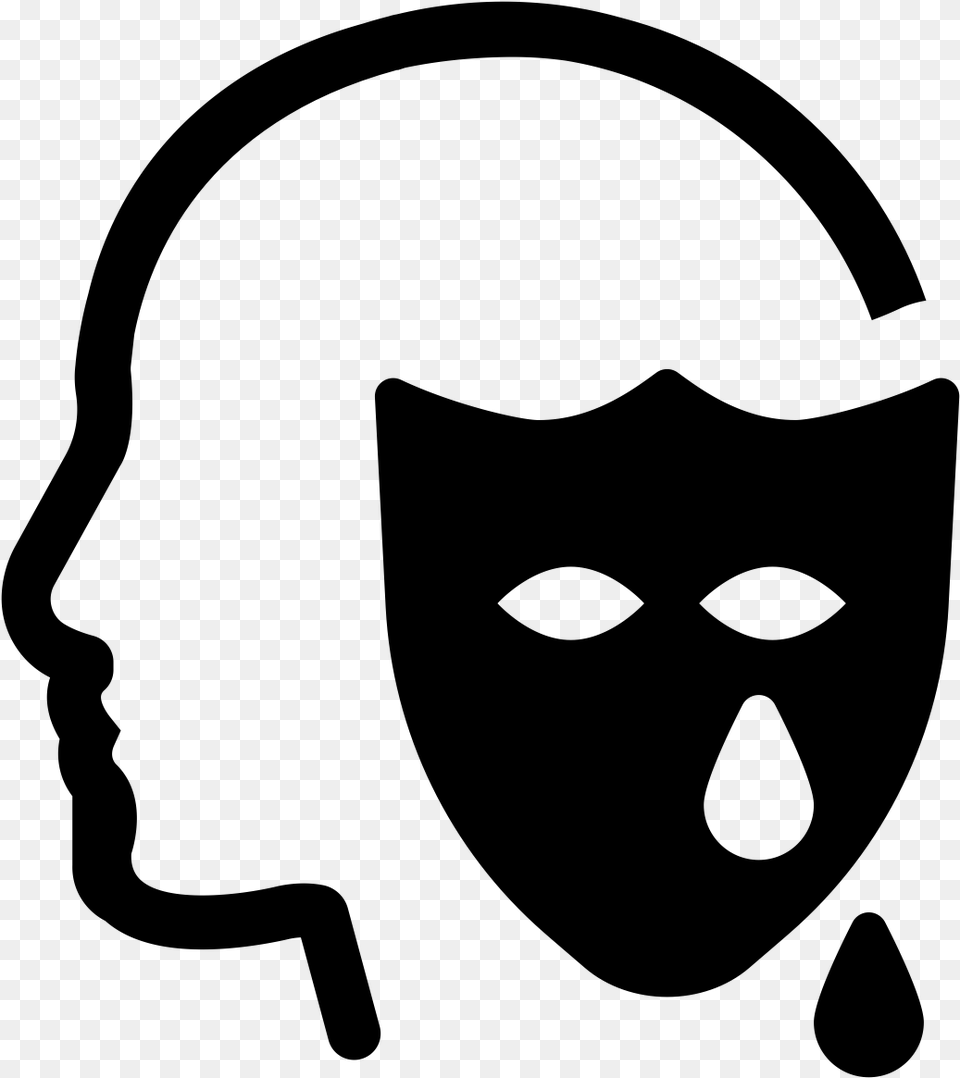 Black And White Masquerade Masks Clip Art, Gray Free Png Download