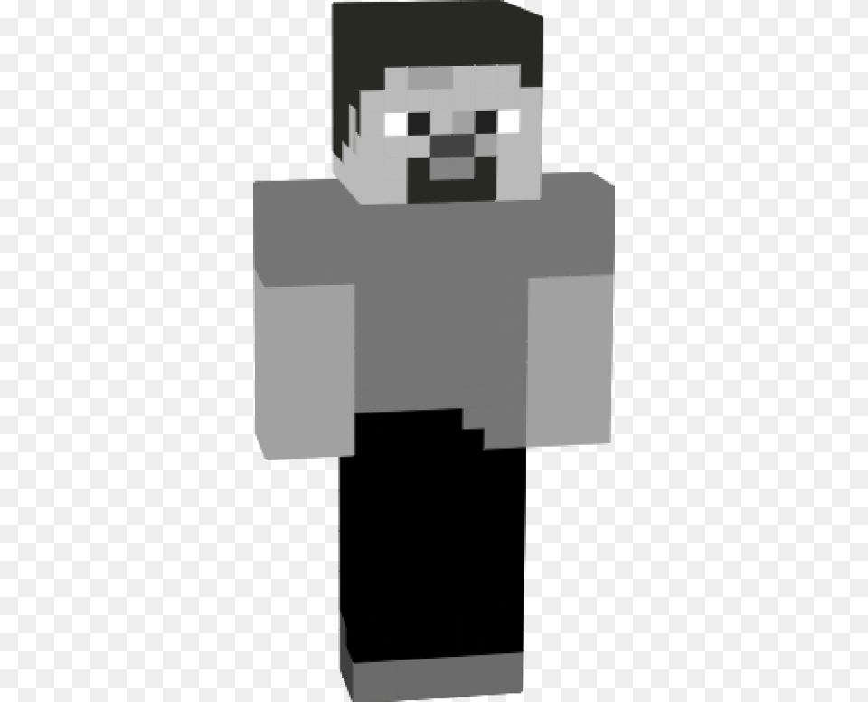 Black And White Minecraft Steve, Electronics, Hardware, Computer Hardware Free Png Download
