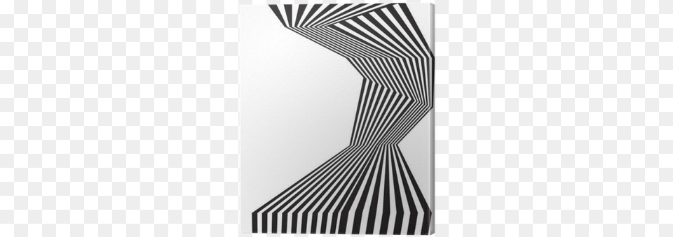 Black And White Mobious Wave Stripe Optical Abstract Optics, Canopy, Home Decor, Art, Modern Art Free Png Download