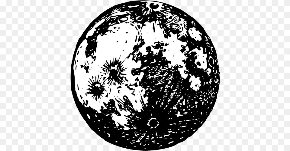 Black And White Moon Clipart Clipart World Moon Clipart Black And White, Astronomy, Outer Space, Planet, Globe Free Transparent Png