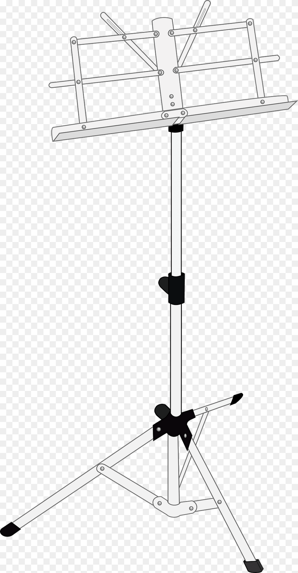 Black And White Music Stand Clipart, Furniture, Sword, Weapon Png Image
