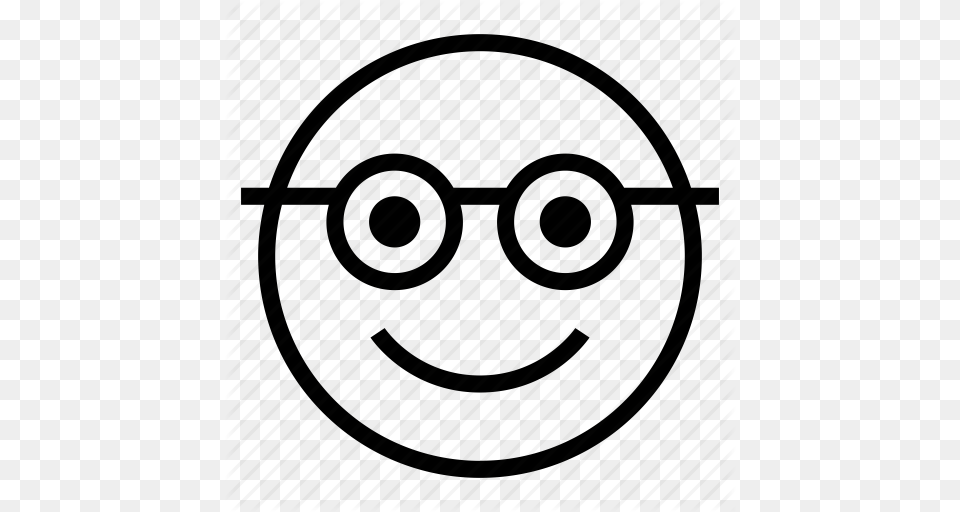 Black And White Nerd Face Clipart Smiley Nerd Clip Art Free Png Download