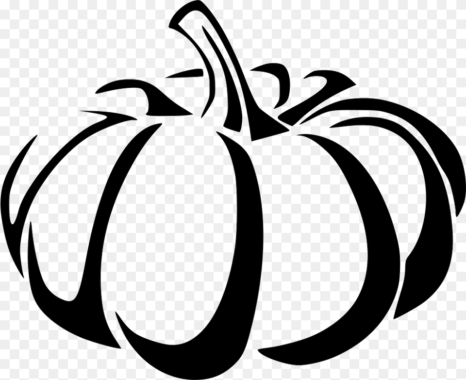 Black And White October Images, Vegetable, Pumpkin, Produce, Plant Free Png