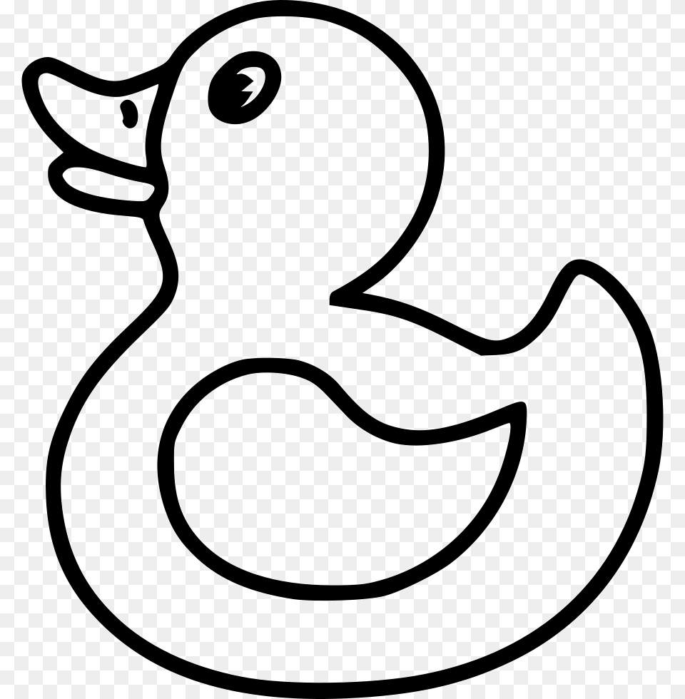 Black And White Of Duck, Smoke Pipe, Text Free Png
