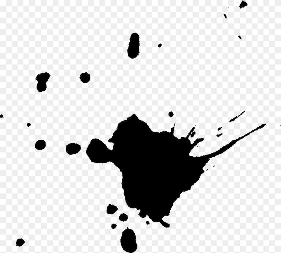 Black And White Paint, Stain, Stencil Png