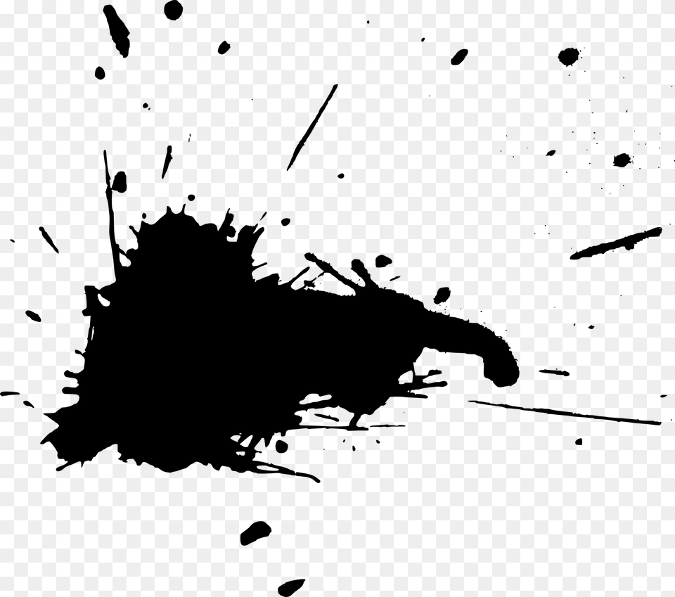 Black And White Paint Photography Splatter Film Black Paint Splatters, Silhouette, Stain, Stencil, Animal Png