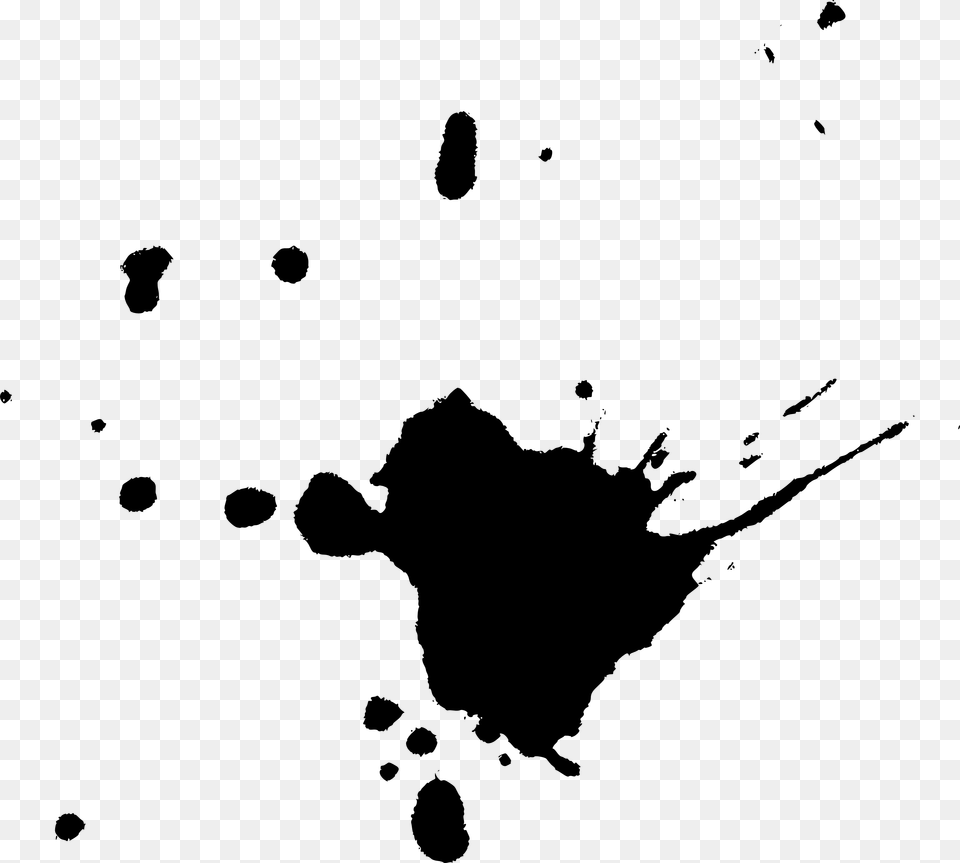 Black And White Paint Salpicadura Pintura Blanca, Stain, Stencil Free Png