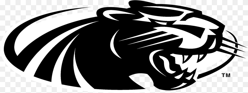 Black And White Panther Logo Logo University Of Wisconsin Milwaukee, Stencil Png Image
