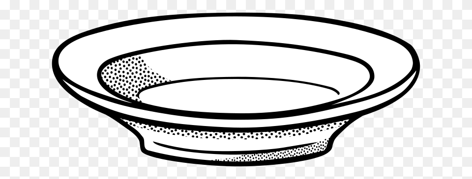 Black And White Paper Plates And Napkins, Bowl, Soup Bowl, Drain, Hot Tub Free Png