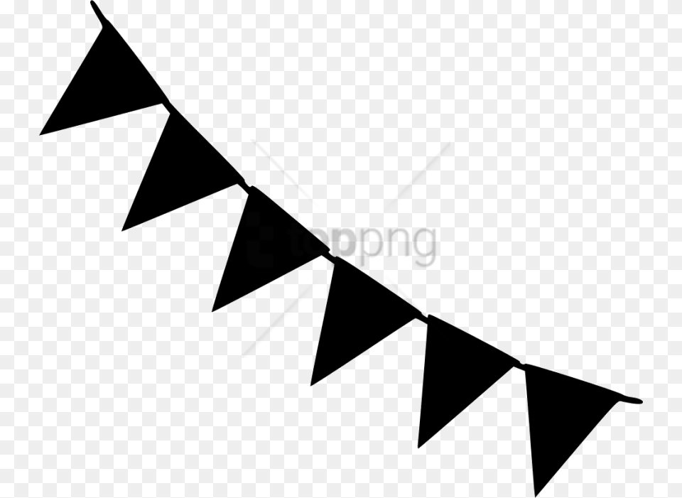 Black And White Party Banner Image With White Party Banner, Triangle, People, Person Free Png Download