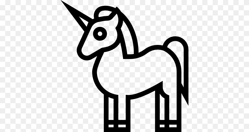 Black And White Party Horn Drawing For On Ya, Stencil, Animal, Kangaroo, Mammal Free Png