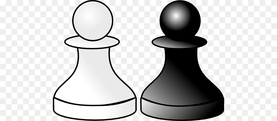 Black And White Pawns Clip Art, Game, Chess Free Transparent Png