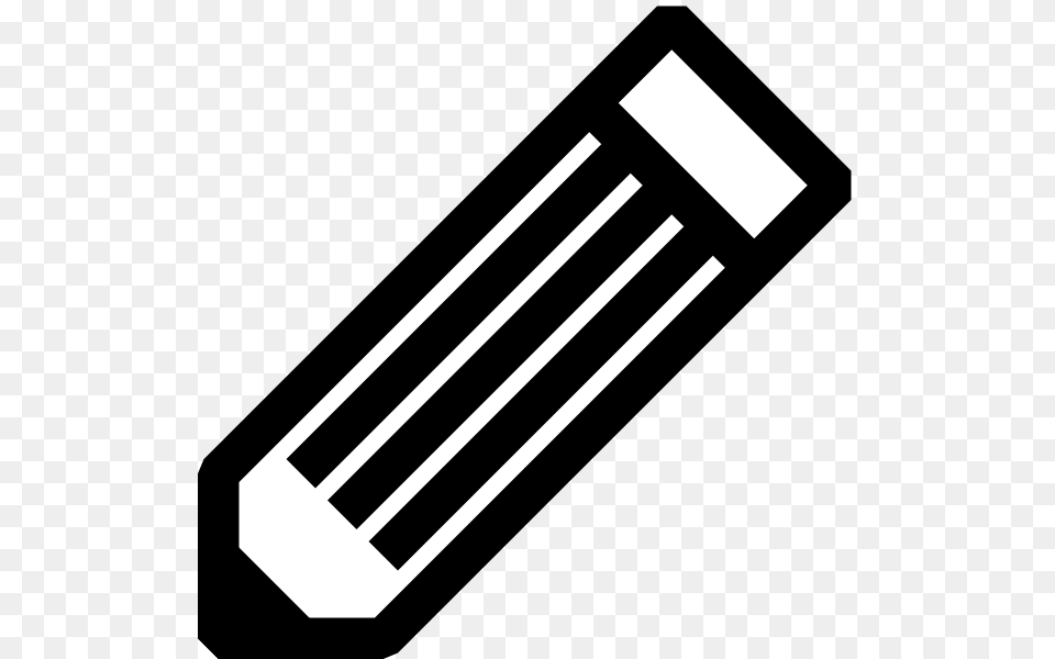 Black And White Pencil Svg Clip Arts Black And White Icon, Dynamite, Weapon Png