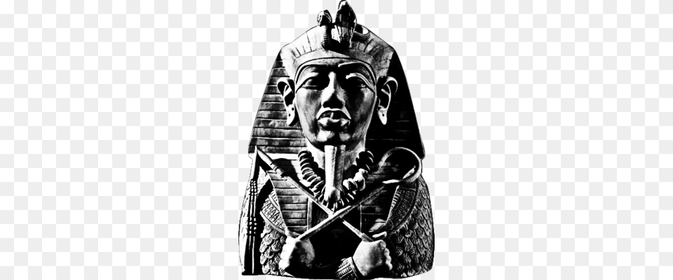 Black And White Pharaoh, Adult, Person, Man, Male Free Png Download