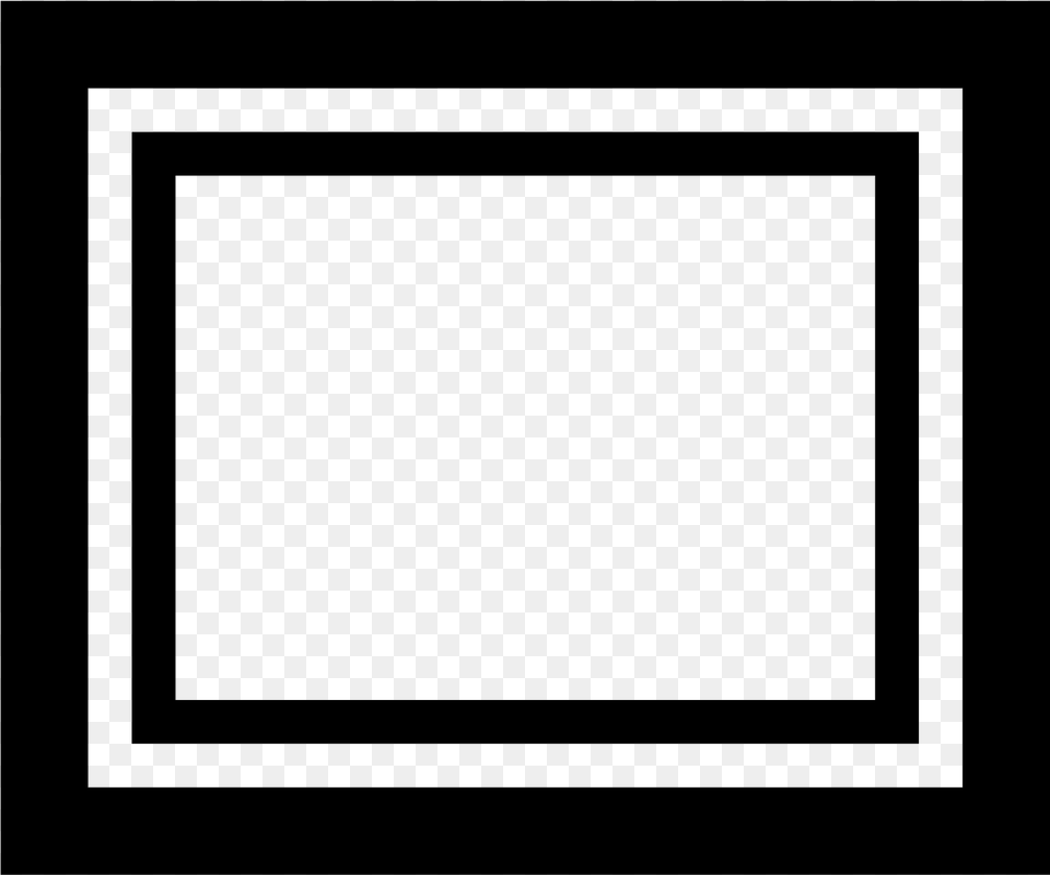 Black And White Photo Frame Clipart, Gray Png