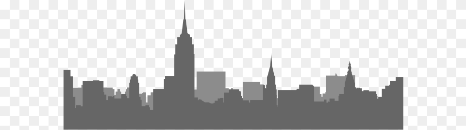 Black And White Picture Nyc Skyline, Architecture, Building, City, Spire Free Png Download