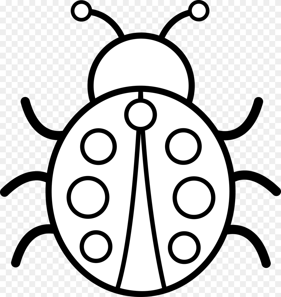 Black And White Pictures Bug Clipart Black And White, Stencil Free Png Download