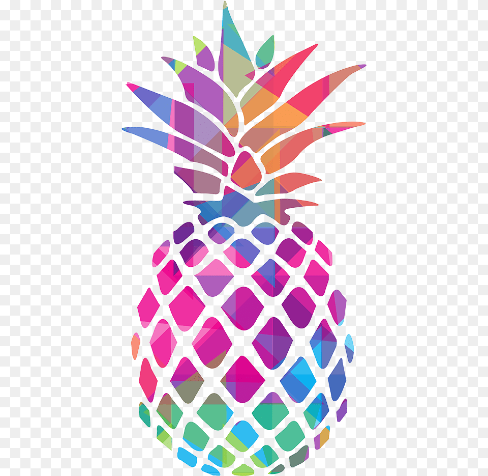 Black And White Pineapple Sticker, Food, Fruit, Plant, Produce Free Png
