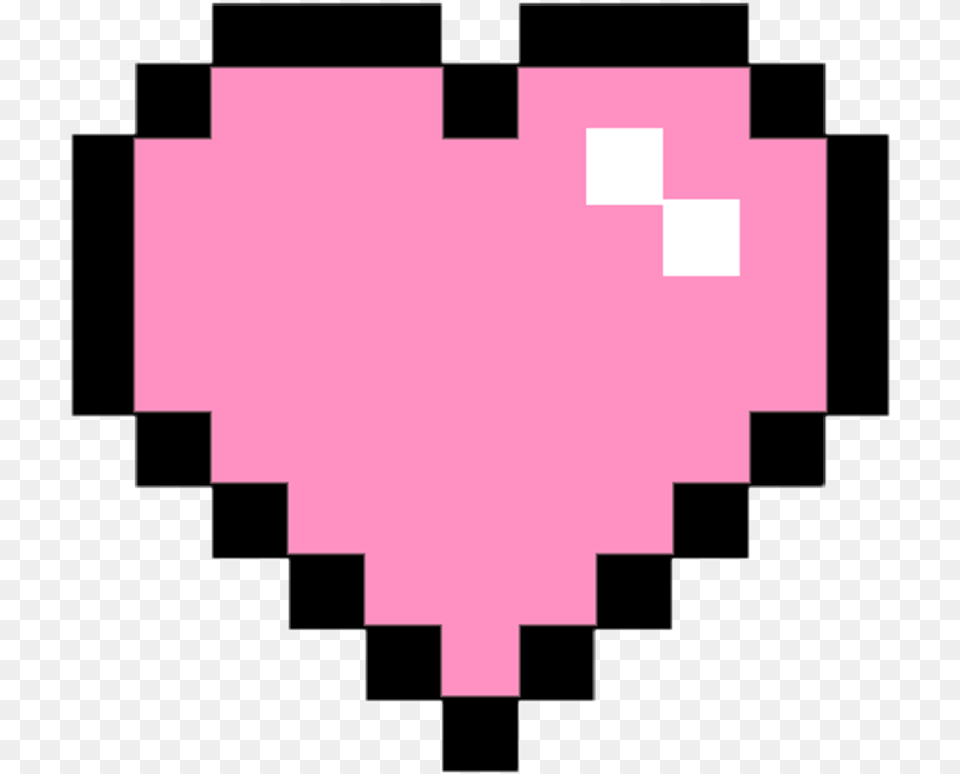 Black And White Pixel Heart, Purple Free Png