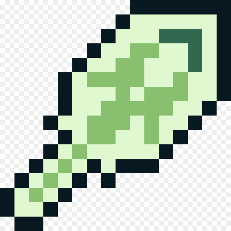 Black And White Pixel Heart Nether Star Sword Minecraft, Green, Chess, Game Png Image