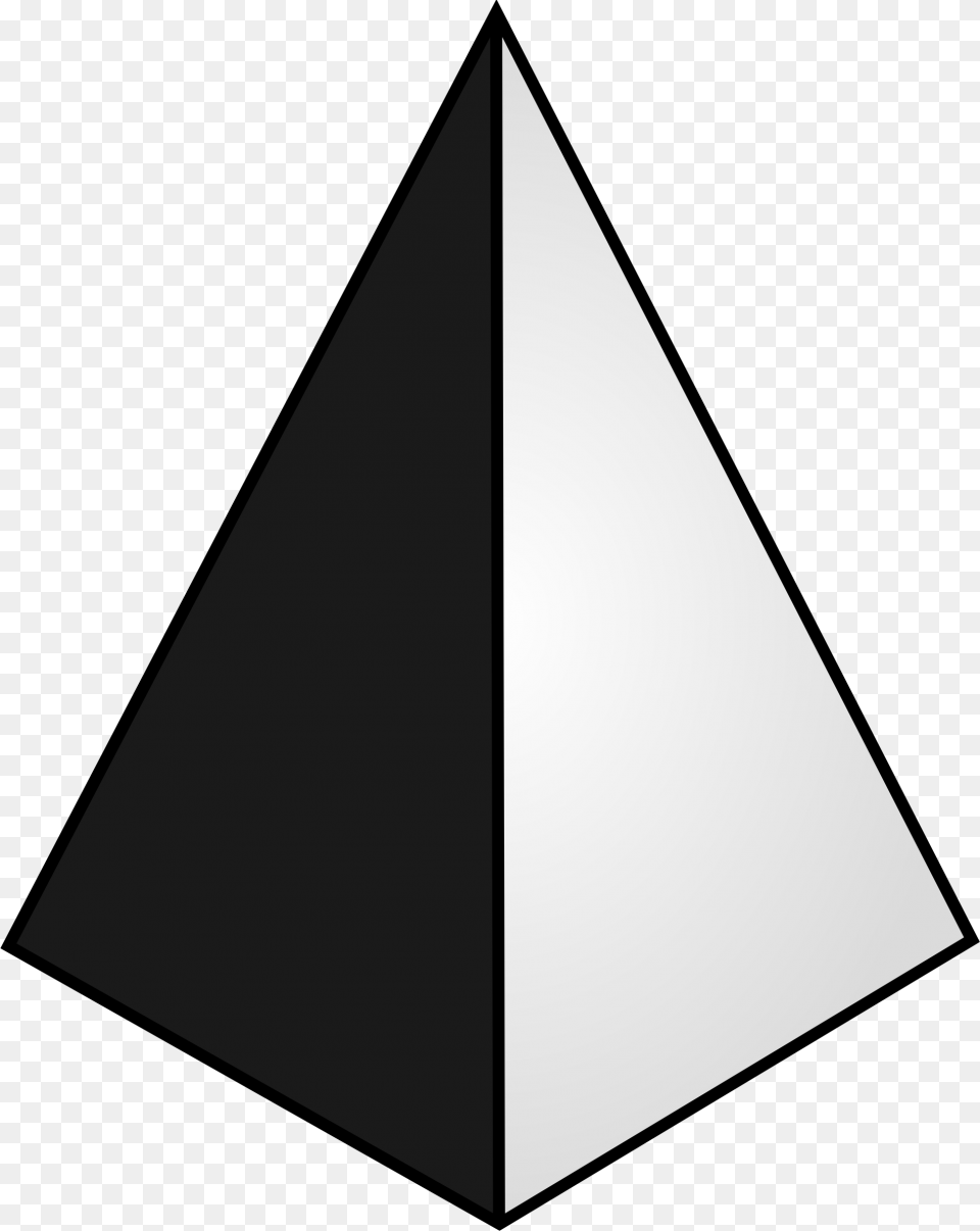 Black And White Pyramid, Triangle Free Transparent Png
