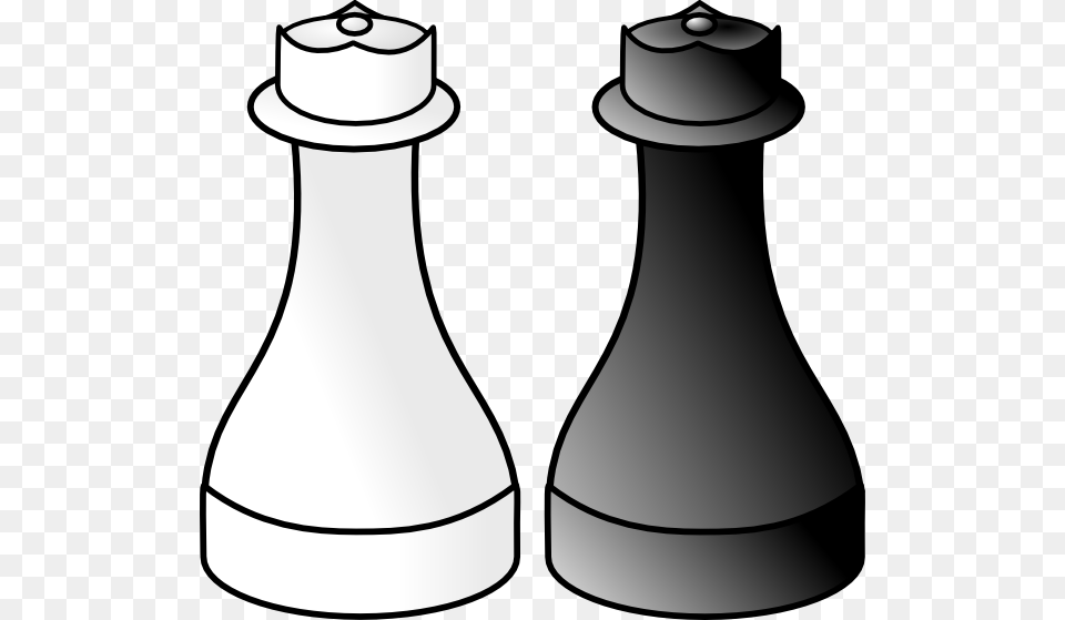 Black And White Queens Clip Art, Bottle, Shaker, Chess, Game Free Png Download