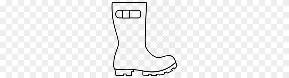 Black And White Rain Boots Clipart, Boot, Clothing, Footwear Free Png Download