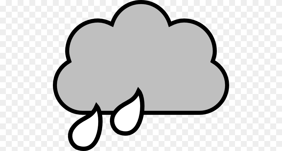 Black And White Rain Cloud Clip Arts Stencil Free Png Download