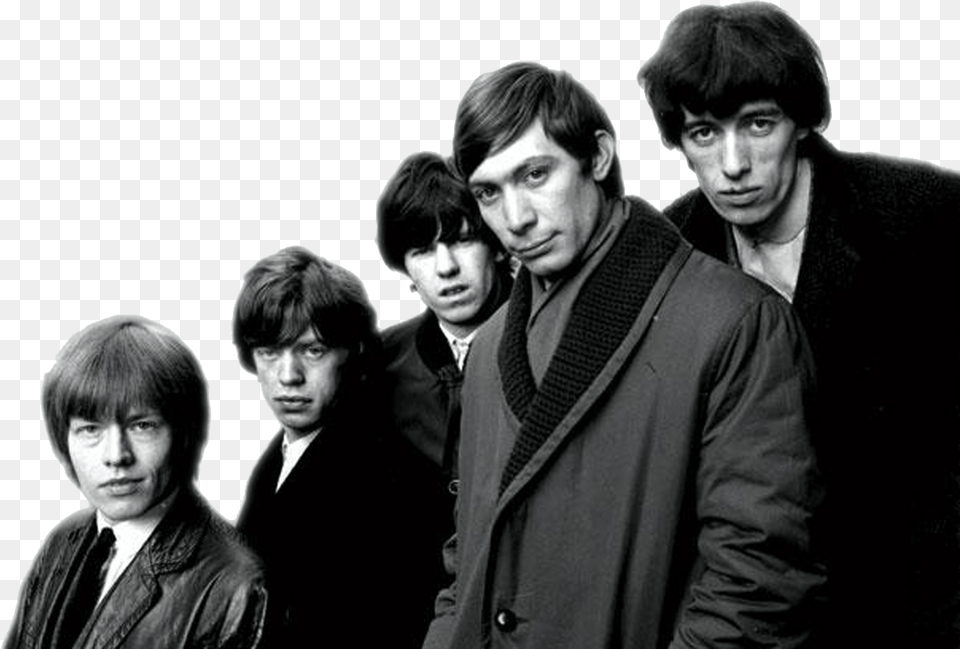Black And White Rolling Stones, People, Person, Jacket, Head Free Transparent Png