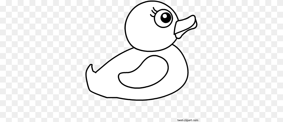 Black And White Rubber Ducky Clipart Rubber Duck, Animal, Bird, Fish, Sea Life Png