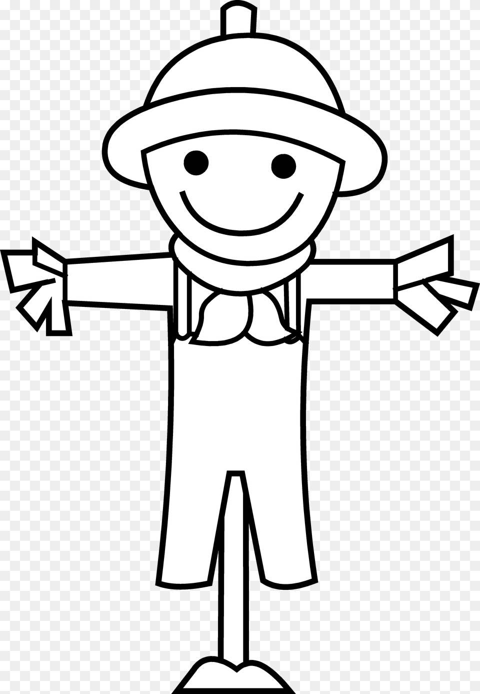 Black And White Scarecrow Clipart 2 By Dawn Scarecrow Line Art, Face, Head, Person, Nature Png Image