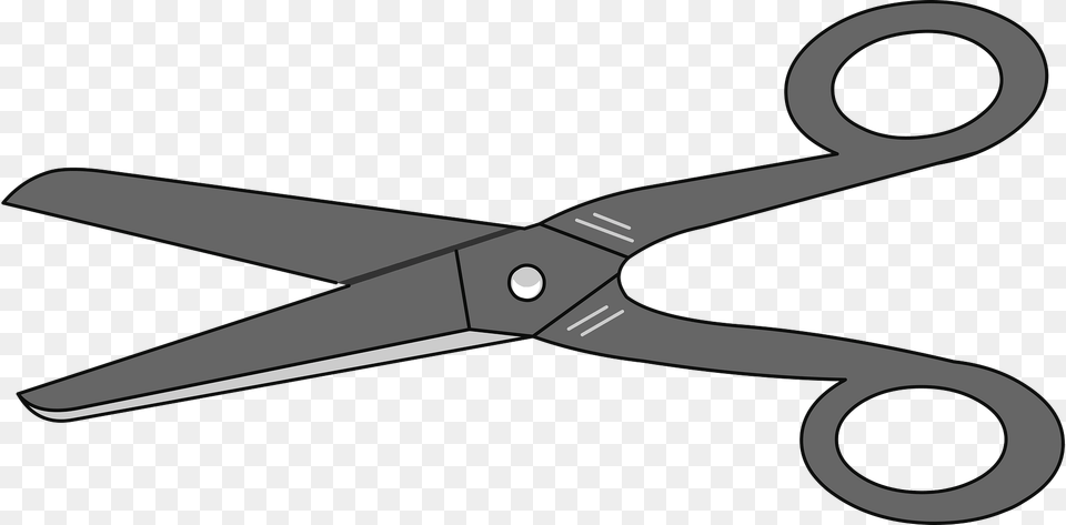 Black And White Scissors Clipart, Blade, Shears, Weapon Free Transparent Png