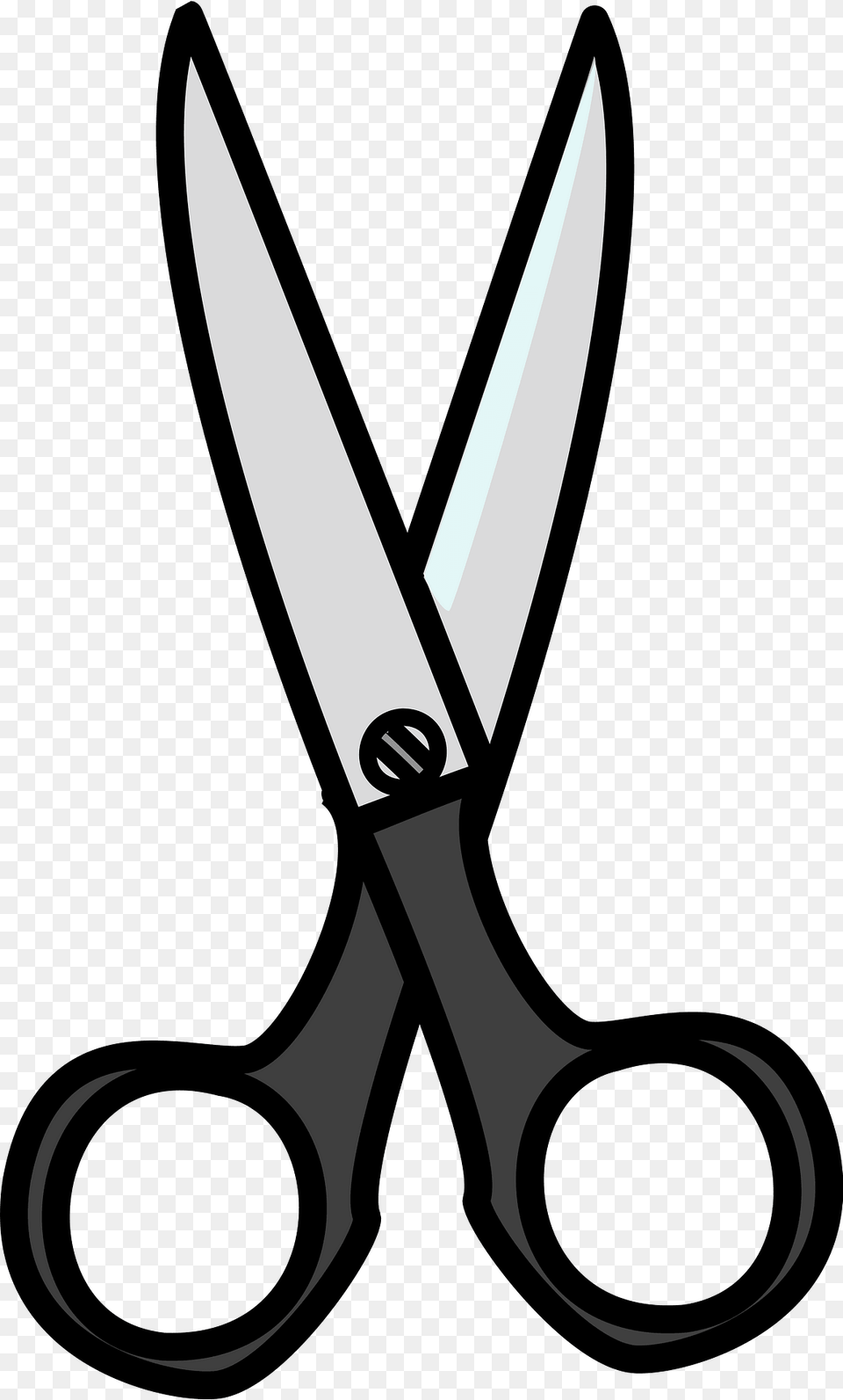 Black And White Scissors Clipart, Blade, Shears, Weapon, Bow Free Png Download