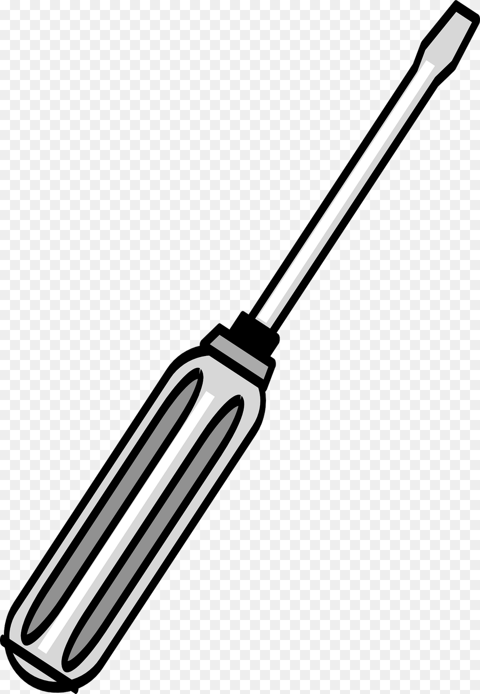 Black And White Screwdriver Clipart, Device, Tool, Smoke Pipe Png