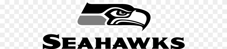 Black And White Seahawks Logo Logo Seattle Seahawks, Animal, Beak, Bird Png Image