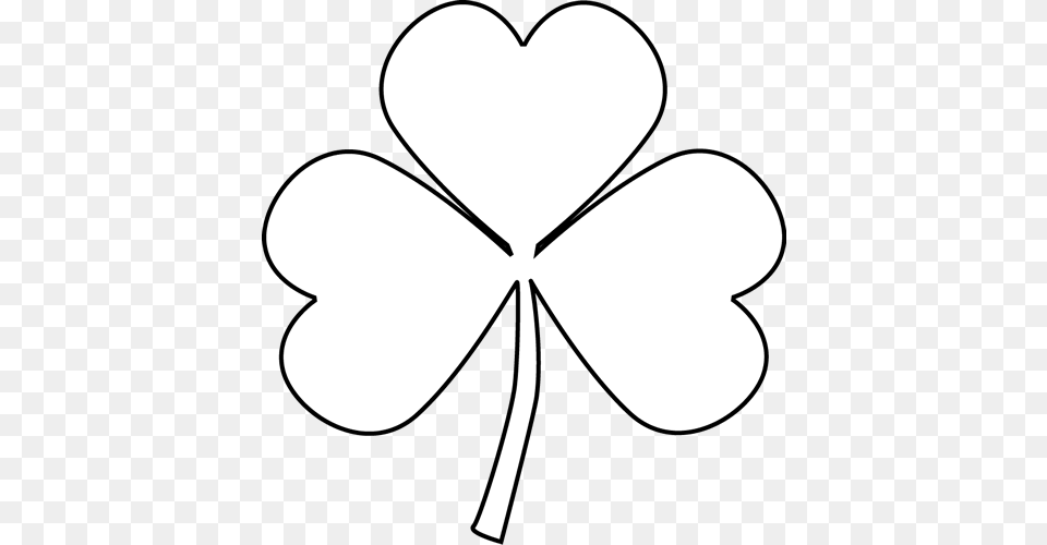 Black And White Shamrock Art Projects Art Clip, Leaf, Plant, Stencil, Bow Png