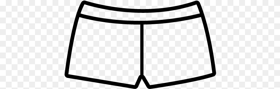 Black And White Shorts Clipart, Gray Png