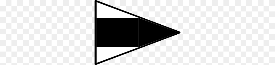 Black And White Signal Flag Clip Art For Web, Triangle, Weapon, Arrow, Arrowhead Png