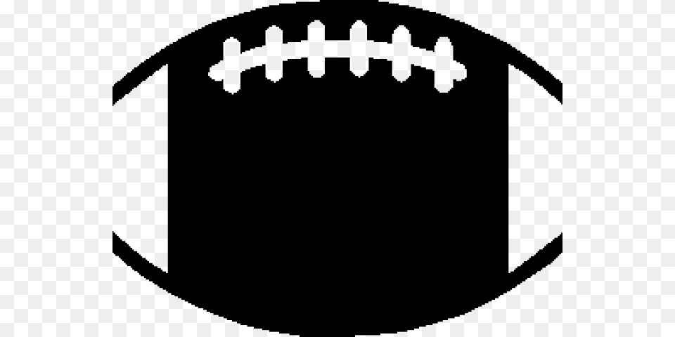 Black And White Silhouette Vector Football Clipart, Blackboard Free Png Download