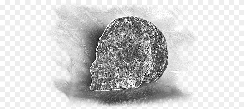 Black And White Skull Black And White, Rock, Mineral, Crystal, Accessories Free Png