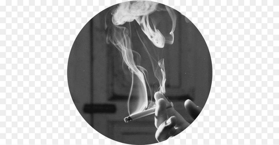 Black And White Smoke Aesthetic Sticker Aesthetic Yungblud Lyrics, Face, Head, Person, Adult Png Image