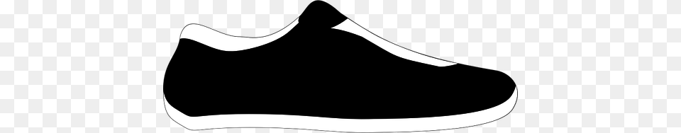 Black And White Sneaker Clip Art, Clothing, Footwear, Shoe Free Transparent Png
