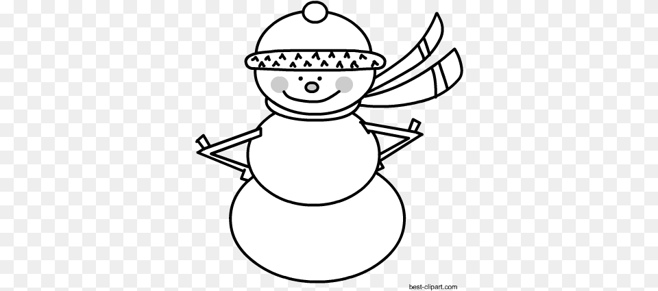 Black And White Snowman Clip Art Clip Art, Nature, Outdoors, Winter, Snow Free Transparent Png